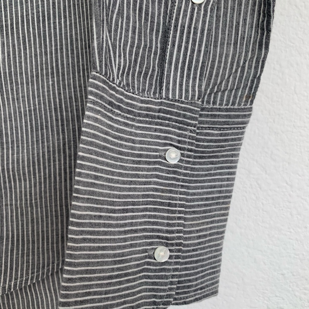 Nili Lotan Light Blue Button-Down Cotton Blouse - Picture 12 of 14